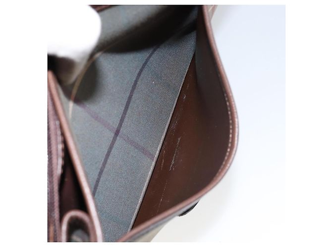 Autre Marque Borsa a Spalla Burberrys Nova Check in Tela Beige Oro Auth th6370 D'oro - vista 21
