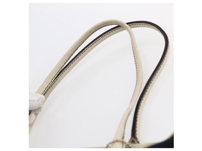 Borsa Tote GUCCI in nylon e pelle blu navy 170008 Auth BA6786 - vista 8