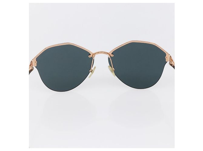 Occhiali da sole PRADA metallo plastica Viola Champagne Oro Auth BA6880 D'oro Porpora - vista 8