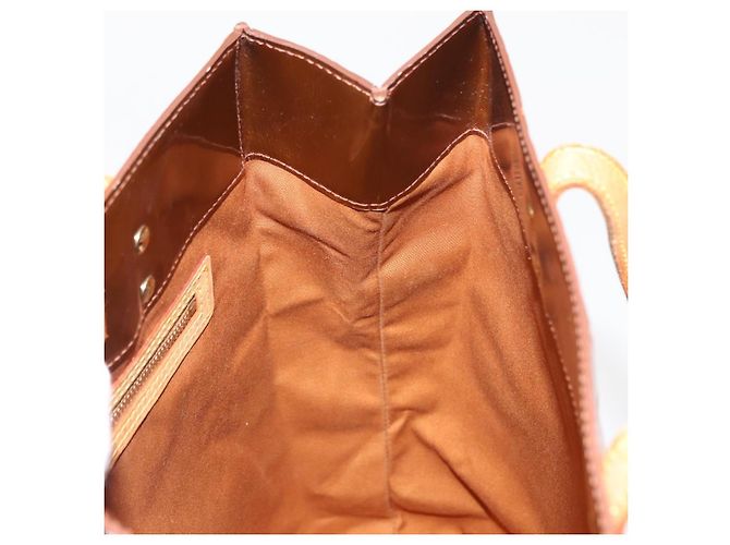 LOUIS VUITTON Monogram Vernis Reade MM Borsa a Mano Bronzo M91143 LV Auth 147200 - vista 19