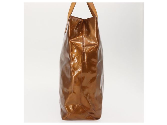 LOUIS VUITTON Monogram Vernis Reade MM Borsa a Mano Bronzo M91143 LV Auth 147200 - vista 3