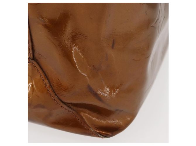 LOUIS VUITTON Monogram Vernis Reade MM Borsa a Mano Bronzo M91143 LV Auth 147200 - vista 4