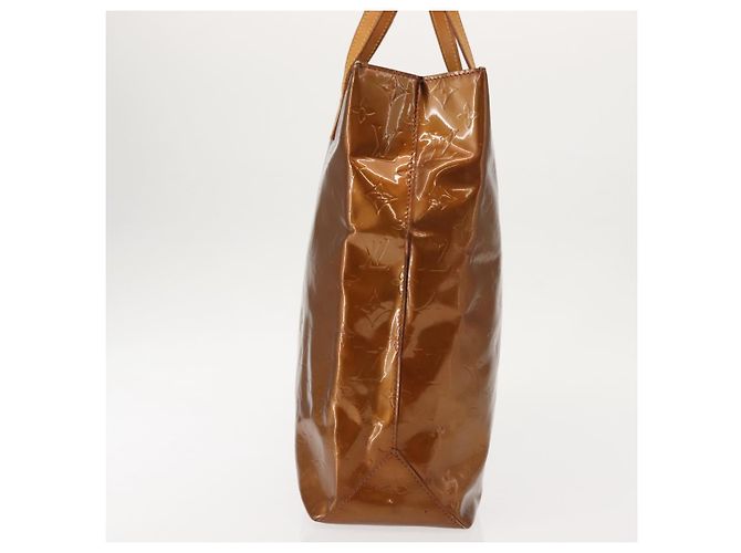 LOUIS VUITTON Monogram Vernis Reade MM Borsa a Mano Bronzo M91143 LV Auth 147200 - vista 5