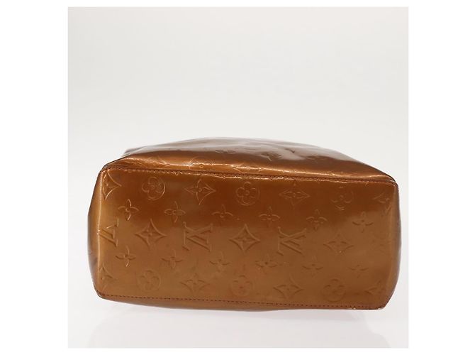 LOUIS VUITTON Monogram Vernis Reade MM Borsa a Mano Bronzo M91143 LV Auth 147200 - vista 6