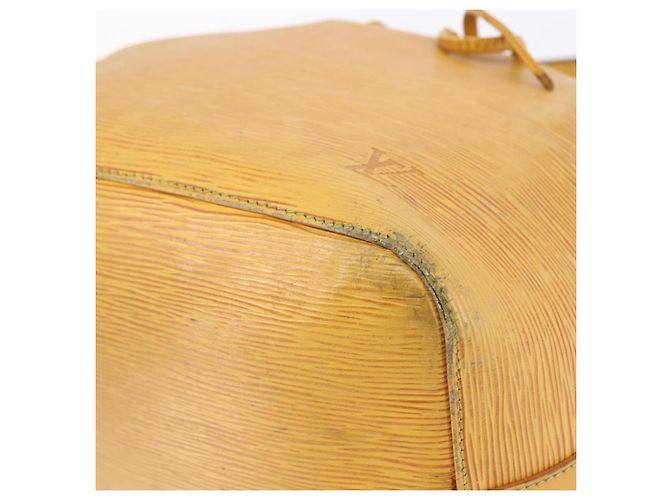 Noe LOUIS VUITTON Borsa a Spalla Petit Noé Epi Gialla M44109 LV Auth BA7004 Giallo - vista 9