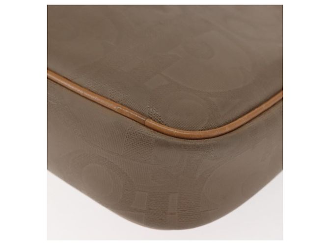 Borsa a Spalla in Tela Trotter Christian Dior Beige Oro Auth ep11416 D'oro - vista 16