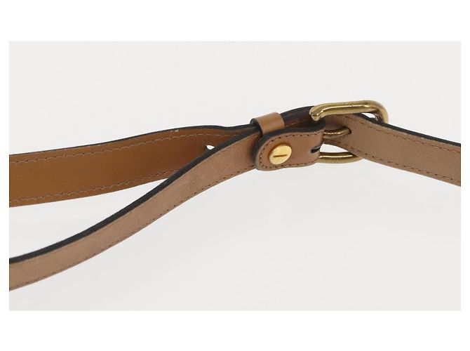Borsa a Spalla in Tela Trotter Christian Dior Beige Oro Auth ep11416 D'oro - vista 8
