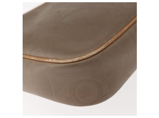 Borsa a Spalla in Tela Trotter Christian Dior Beige Oro Auth ep11416 D'oro - vista 9