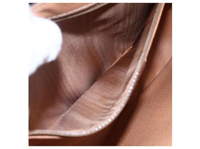 Céline Borsa a Spalla in Tela Macadam CELINE in Pelle PVC Marrone Oro Auth BA7049 D'oro - vista 11
