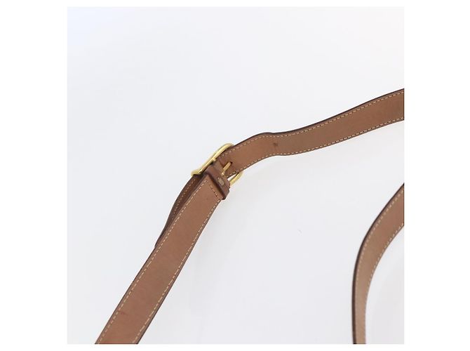 Céline Borsa a Spalla in Tela Macadam CELINE in Pelle PVC Marrone Oro Auth BA7049 D'oro - vista 8
