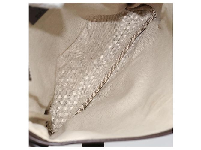 Gucci Borsa a Spalla GG Supreme in PVC Pelle Beige 223666 Auth ep11388 - vista 11