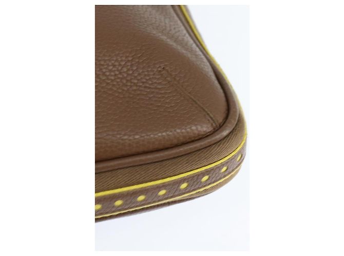 Autre Marque Borsa a spalla Bottega Veneta in pelle forata marrone oro Auth bs30220 D'oro - vista 16