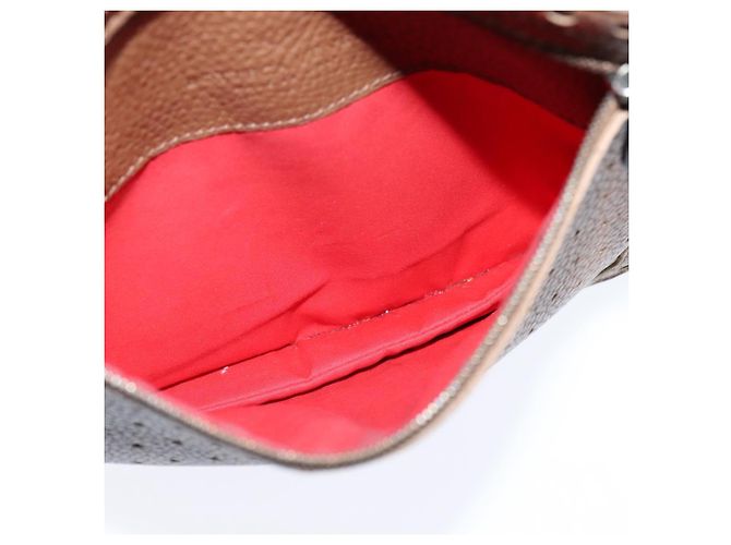 Autre Marque Borsa a spalla Bottega Veneta in pelle forata marrone oro Auth bs30220 D'oro - vista 19