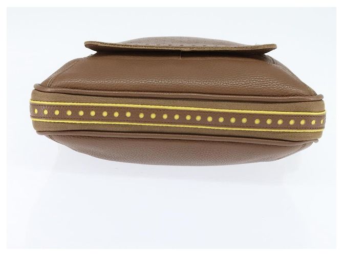 Autre Marque Borsa a spalla Bottega Veneta in pelle forata marrone oro Auth bs30220 D'oro - vista 5