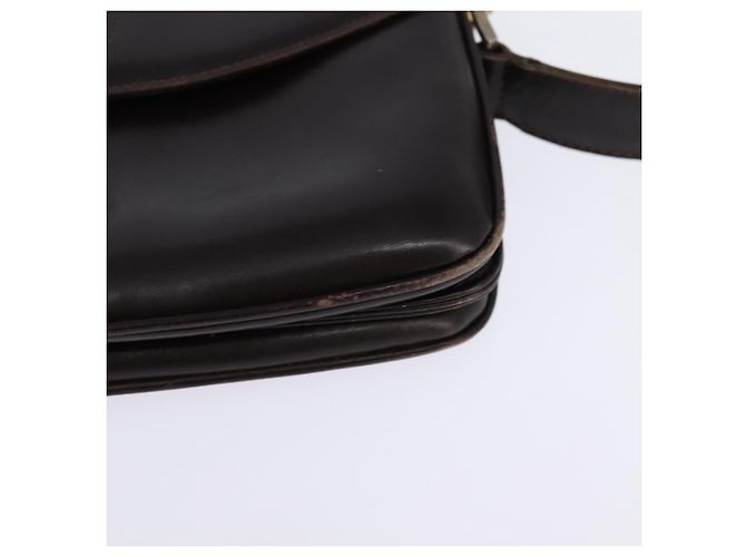 Borsa a spalla in pelle Sherry Line di GUCCI, marrone scuro, oro e rosso, autentica ep11429 - vista 14