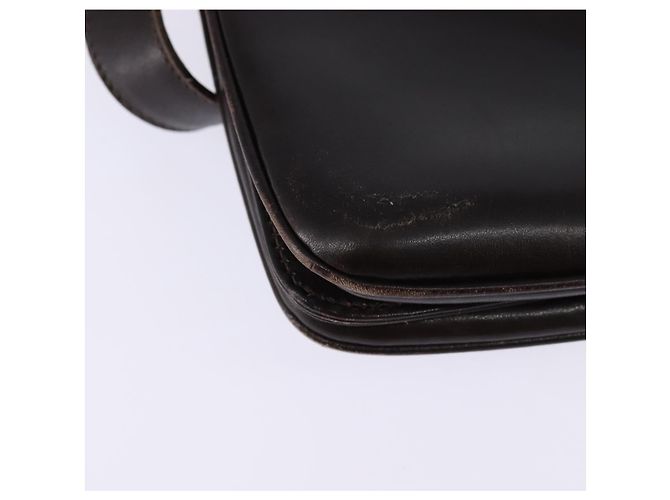Borsa a spalla in pelle Sherry Line di GUCCI, marrone scuro, oro e rosso, autentica ep11429 - vista 15