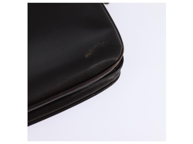 Borsa a spalla in pelle Sherry Line di GUCCI, marrone scuro, oro e rosso, autentica ep11429 - vista 16