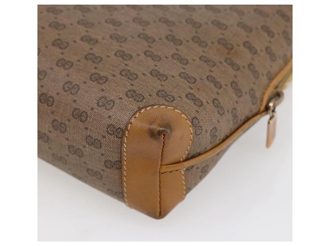 Gucci Borsa a Spalla Micro GG Supreme PVC Beige Oro 007 104 4916 Auth BA7113 D'oro - vista 15