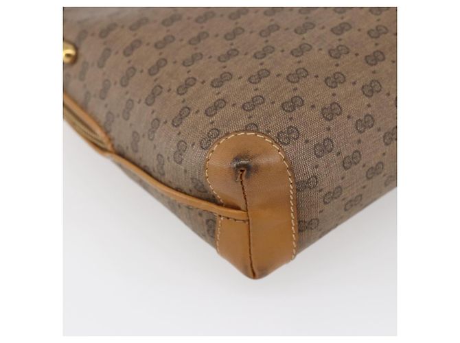 Gucci Borsa a Spalla Micro GG Supreme PVC Beige Oro 007 104 4916 Auth BA7113 D'oro - vista 16