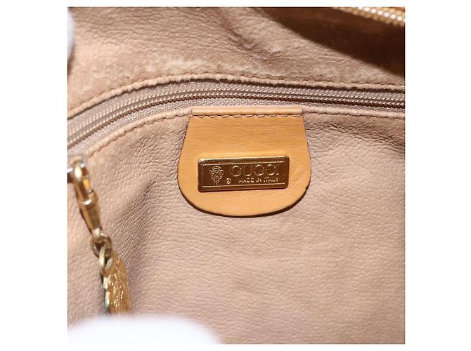 Gucci Borsa a Spalla Micro GG Supreme PVC Beige Oro 007 104 4916 Auth BA7113 D'oro - vista 18