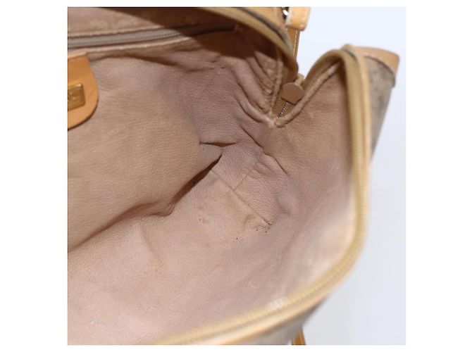 Gucci Borsa a Spalla Micro GG Supreme PVC Beige Oro 007 104 4916 Auth BA7113 D'oro - vista 19