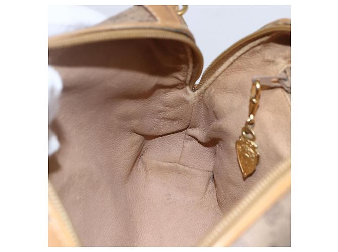 Gucci Borsa a Spalla Micro GG Supreme PVC Beige Oro 007 104 4916 Auth BA7113 D'oro - vista 20