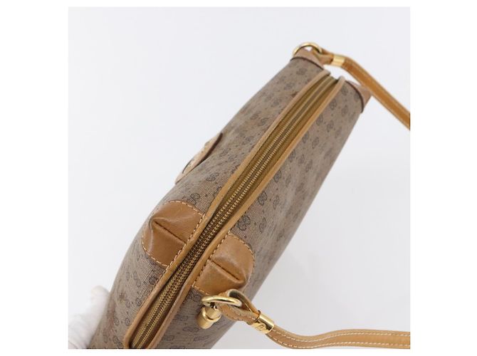 Gucci Borsa a Spalla Micro GG Supreme PVC Beige Oro 007 104 4916 Auth BA7113 D'oro - vista 6