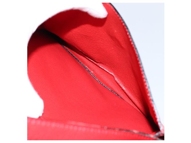 Borsa a mano CÉLINE Circle in pelle 2 in 1 rossa Auth 145769 Rosso - vista 24