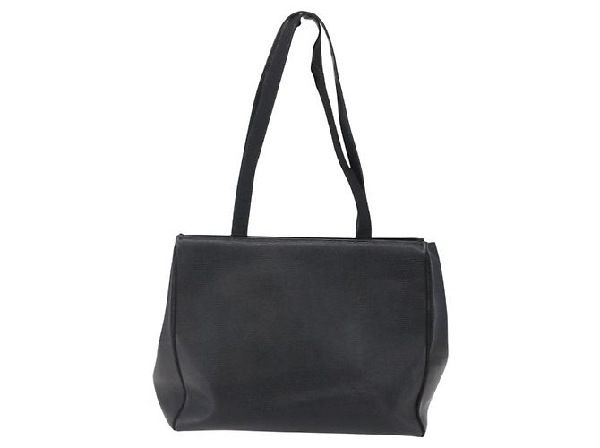 Borsa a Spalla Vala in Pelle Nera e Oro Salvatore Ferragamo Auth BA7064 Nero D'oro - vista 2