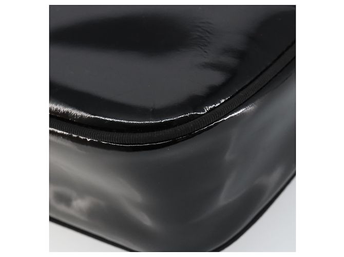Borsa a Spalla Vala Smalto Nero Oro Auth BA7055 di Salvatore Ferragamo D'oro - vista 15