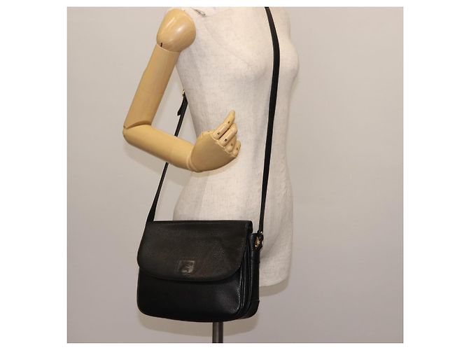 Autre Marque Burberry Schultertasche aus Leder Braun Gold Auth ep11389 Golden - Ansicht 20