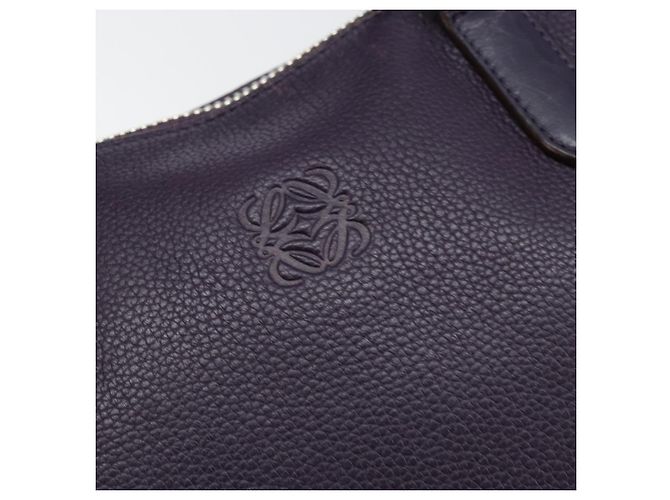 LOEWE Tote Bag aus Leder lila Silber authentisch ep11409 - Ansicht 18
