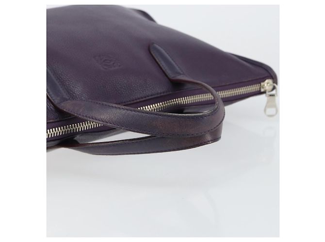 LOEWE Tote Bag aus Leder lila Silber authentisch ep11409 - Ansicht 7