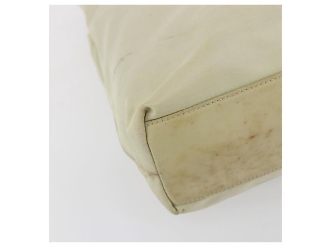 Borsa Tote PRADA Nylon Avorio Oro Auth 147996 D'oro Crudo - vista 14