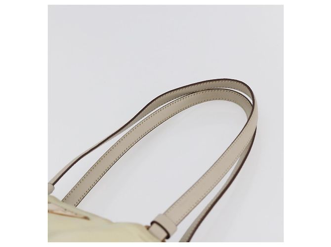Borsa Tote PRADA Nylon Avorio Oro Auth 147996 D'oro Crudo - vista 8