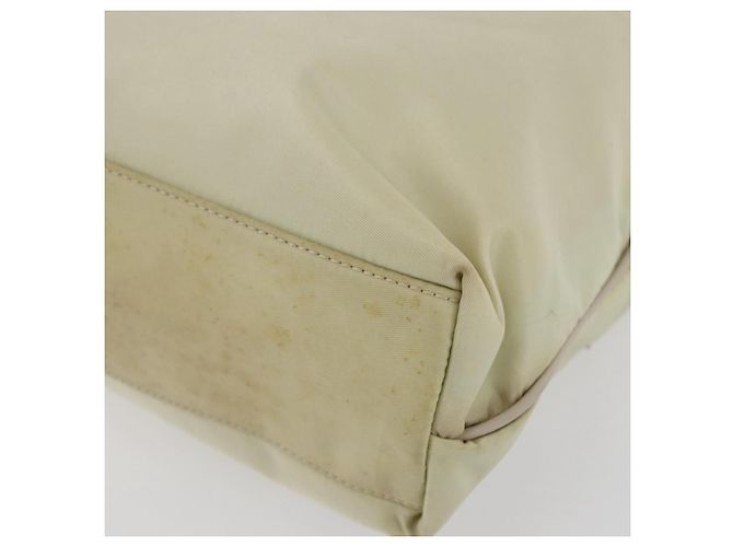 Borsa Tote PRADA Nylon Avorio Oro Auth 147996 D'oro Crudo - vista 9