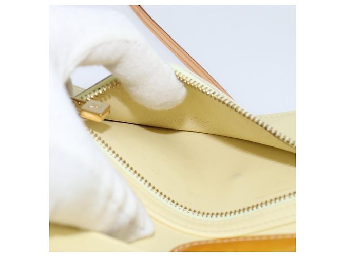 Louis Vuitton PORTAFOGLI WALKER MONOGRAM VERNIS LIME GIALLO M91074 LV Auth ep10966 D'oro - vista 11