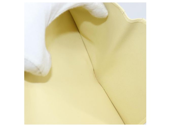 Louis Vuitton PORTAFOGLI WALKER MONOGRAM VERNIS LIME GIALLO M91074 LV Auth ep10966 D'oro - vista 19