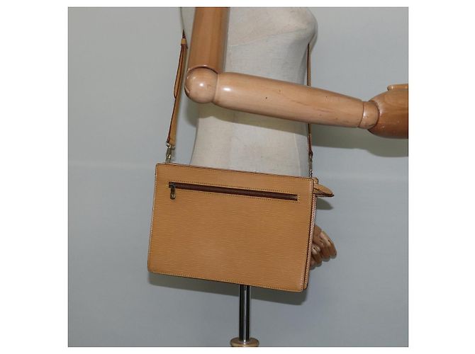 LOUIS VUITTON Borsa a Spalla Epi Angian Beige M52116 LV Auth 147346 - vista 22