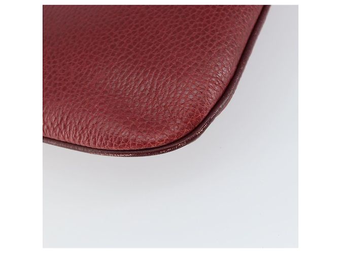 Cartier Borsa a spalla Must Line in pelle Bordeaux oro Auth BA7016 D'oro Bordò - vista 16