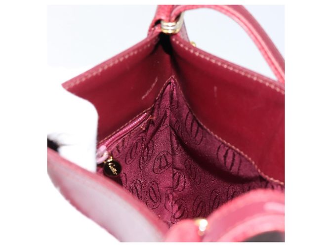 Cartier Borsa a spalla Must Line in pelle Bordeaux oro Auth BA7016 D'oro Bordò - vista 18