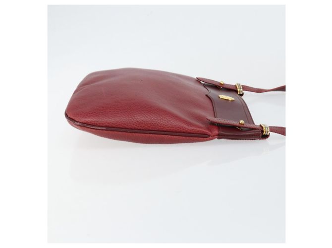 Cartier Borsa a spalla Must Line in pelle Bordeaux oro Auth BA7016 D'oro Bordò - vista 3
