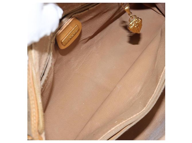 Gucci Borsa a mano Micro GG Supreme in PVC beige e oro 000 39 0158 Auth th6321 D'oro - vista 11