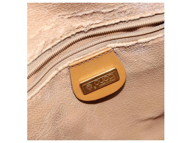 Gucci Borsa a mano Micro GG Supreme in PVC beige e oro 000 39 0158 Auth th6321 D'oro - vista 19