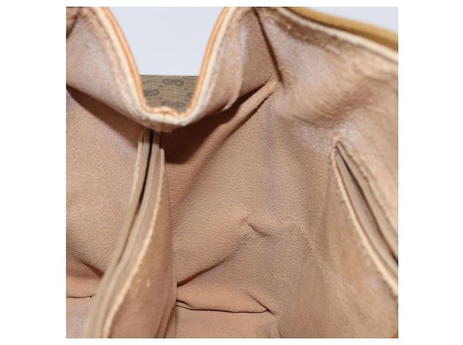 Gucci Borsa a mano Micro GG Supreme in PVC beige e oro 000 39 0158 Auth th6321 D'oro - vista 21