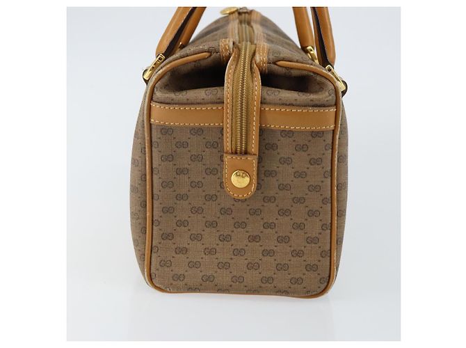 Gucci Borsa a mano Micro GG Supreme in PVC beige e oro 000 39 0158 Auth th6321 D'oro - vista 4