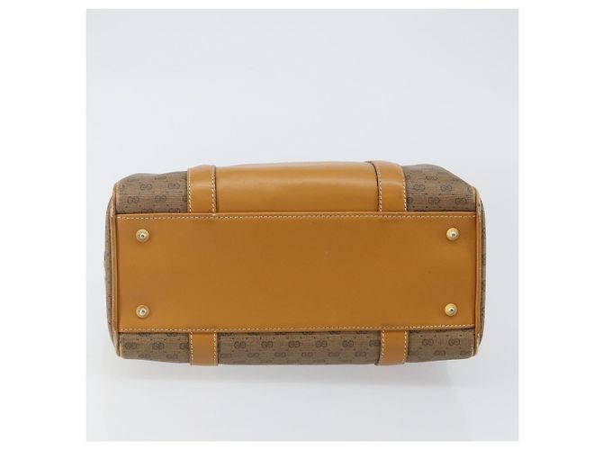 Gucci Borsa a mano Micro GG Supreme in PVC beige e oro 000 39 0158 Auth th6321 D'oro - vista 5