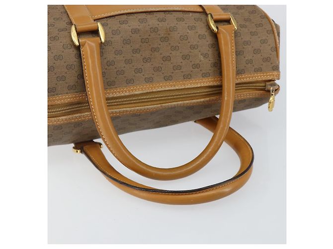 Gucci Borsa a mano Micro GG Supreme in PVC beige e oro 000 39 0158 Auth th6321 D'oro - vista 7