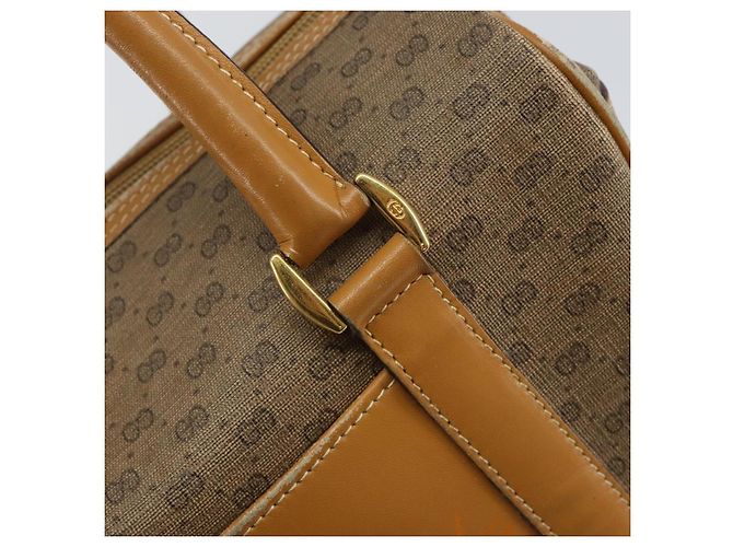 Gucci Borsa a mano Micro GG Supreme in PVC beige e oro 000 39 0158 Auth th6321 D'oro - vista 9