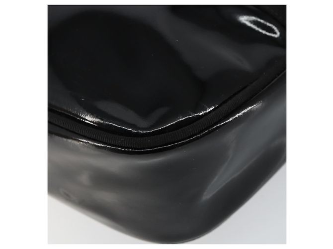 Borsa a Spalla Salvatore Ferragamo Vala Smalto Nero Oro Auth 143264 D'oro - vista 14
